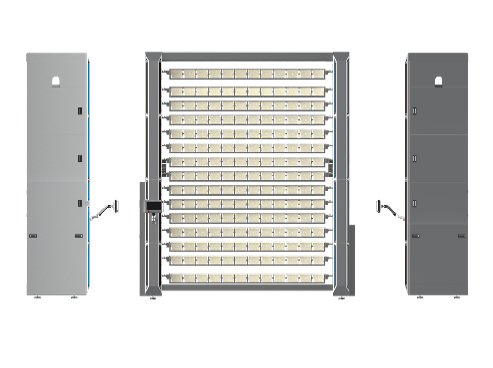 Double-Row Co-directional Cage Box Rotating Rack